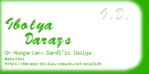 ibolya darazs business card